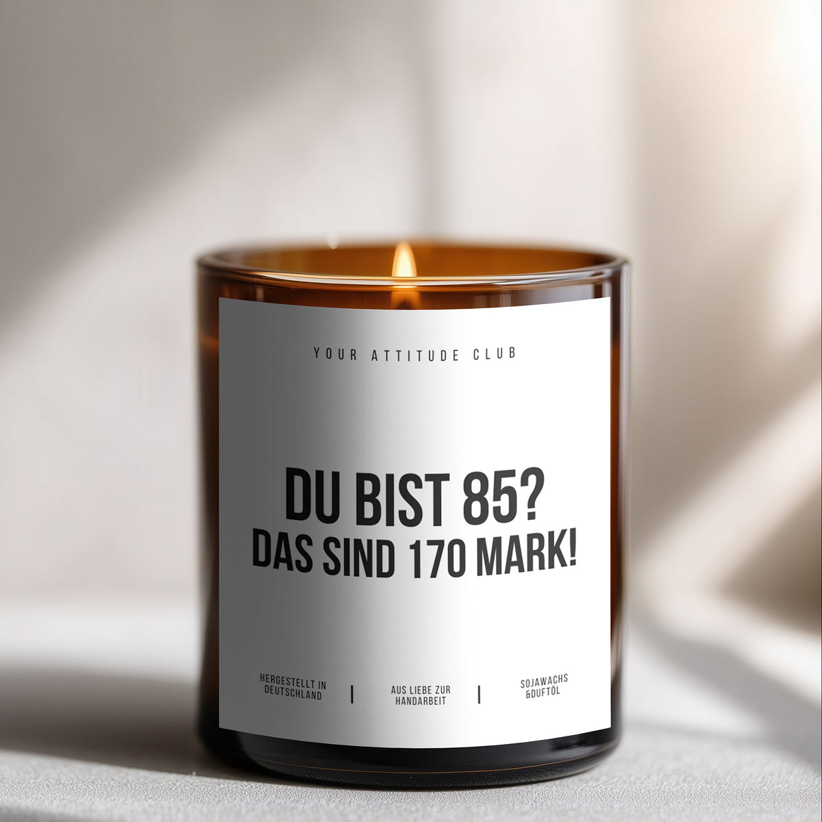 Du bist 85? Das sind 170 Mark! | Lustige Geschenkkerze zum 85. Geburtstag