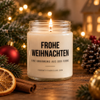FROHE WEIHNACHTEN EINE UMARMUNG AUS DER FERNE | Weihnachtskerze, Weihnachtsgeschenk, Geschenk für Familie, Freunde, Partner, Fernbeziehung