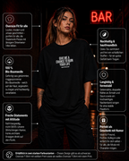 GIVE ME A CHANCE TO RUIN YOUR LIFE | Oversize Shirt Unisex mit Frontprint, Statement Shirt aus Bio-Baumwolle