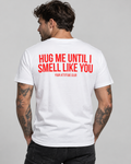 AFTER SEX T-SHIRT – Unisex Statement T-Shirt Weiß mit rotem Backprint | freches Erwachsenen Sprüche Shirt