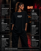 IDK HOW TO FLIRT BUT WE CAN ARGUE | Oversize Shirt Unisex mit Frontprint, Statement Shirt aus Bio-Baumwolle
