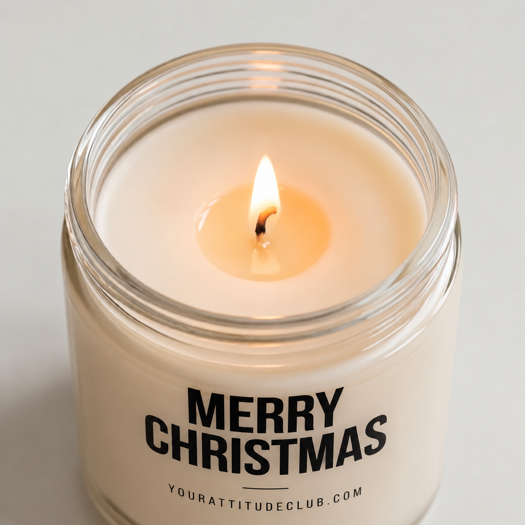 MERRY CHRISTMAS | Weihnachtskerze, Weihnachtsgeschenk, Geschenk für Familie, Freunde, Kollegen, Nachbarn, Wichtelgeschenk