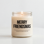 MERRY FRIENDSMAS | Weihnachtskerze, Weihnachtsgeschenk für beste Freundin, besten Freund, Freundeskreis, Friendsmas Geschenk, Wichtelgeschenk