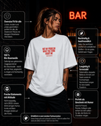 NOT MY PROBLEM WHAT YOU THINK ABOUT ME | Oversize Shirt Unisex mit Frontprint, Statement Shirt aus Bio-Baumwolle