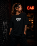 NOT MY PROBLEM WHAT YOU THINK ABOUT ME | Oversize Shirt Unisex mit Frontprint, Statement Shirt aus Bio-Baumwolle