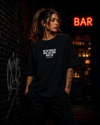 NOT MY PROBLEM WHAT YOU THINK ABOUT ME | Oversize Shirt Unisex mit Frontprint, Statement Shirt aus Bio-Baumwolle
