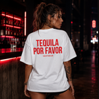 TEQUILA POR FAVOR | Oversize Shirt Unisex mit Backprint, Statement Shirt aus Bio-Baumwolle